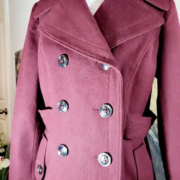 Used: APT 9 WOOL COAT. SIZE: SMALL, COLOR: MAROON - Picture 12 of 12